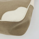 PRADA Hand Bag Canvas Gold Silver Auth yk20283A-16