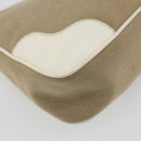 PRADA Hand Bag Canvas Gold Silver Auth yk20283A-17