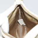 PRADA Hand Bag Canvas Gold Silver Auth yk20283A-20