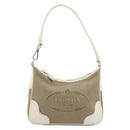 PRADA Hand Bag Canvas Gold Silver Auth yk20283A-13