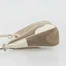 PRADA Hand Bag Canvas Gold Silver Auth yk20283A-4