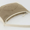 PRADA Hand Bag Canvas Gold Silver Auth yk20283A-6