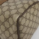 GUCCI GG Supreme Web Sherry Line Bag PVC Beige Gold 111 02 007 Auth yk20285-10