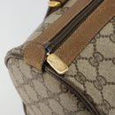 GUCCI GG Supreme Web Sherry Line Bag PVC Beige Gold 111 02 007 Auth yk20285-15