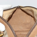 GUCCI GG Supreme Web Sherry Line Bag PVC Beige Gold 111 02 007 Auth yk20285-18