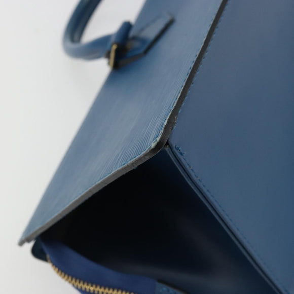 LOUIS VUITTON Epi Sac Triangle Hand Bag Blue M52095 LV Auth yk20286
