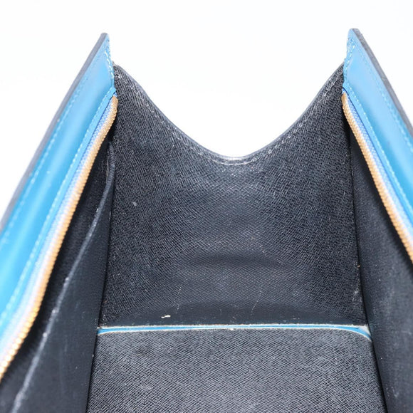 LOUIS VUITTON Epi Sac Triangle Hand Bag Blue M52095 LV Auth yk20286