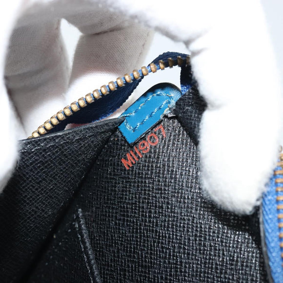 LOUIS VUITTON Epi Sac Triangle Hand Bag Blue M52095 LV Auth yk20286