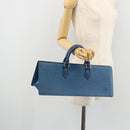 LOUIS VUITTON Epi Sac Triangle Hand Bag Blue M52095 LV Auth yk20286-21