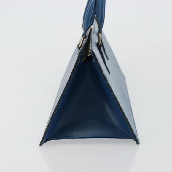 LOUIS VUITTON Epi Sac Triangle Hand Bag Blue M52095 LV Auth yk20286