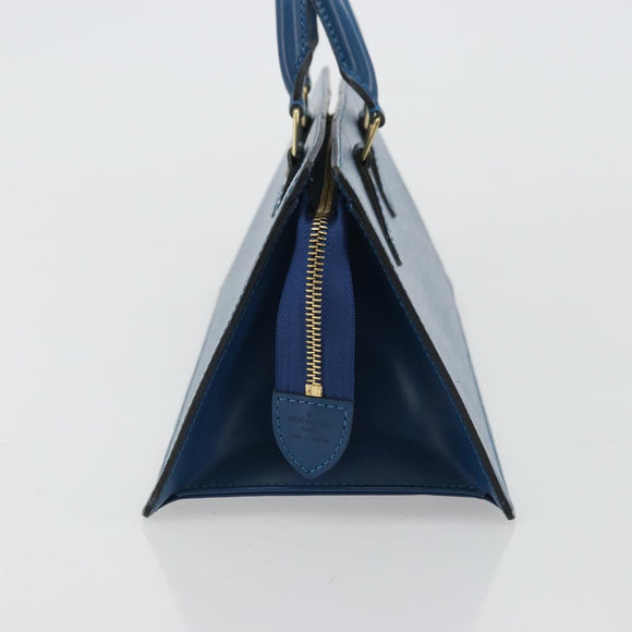 LOUIS VUITTON Epi Sac Triangle Hand Bag Blue M52095 LV Auth yk20286
