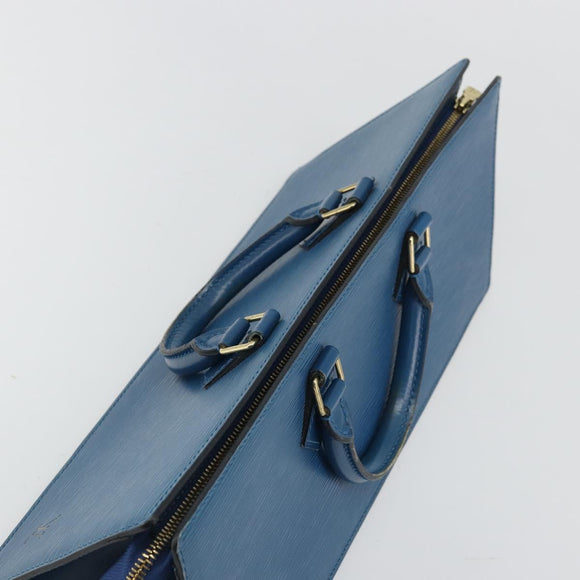 LOUIS VUITTON Epi Sac Triangle Hand Bag Blue M52095 LV Auth yk20286
