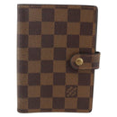 LOUIS VUITTON Damier Ebene Agenda PM Day Planner Cover R20700 LV Auth yk20291-13