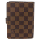 LOUIS VUITTON Damier Ebene Agenda PM Day Planner Cover R20700 LV Auth yk20291-2