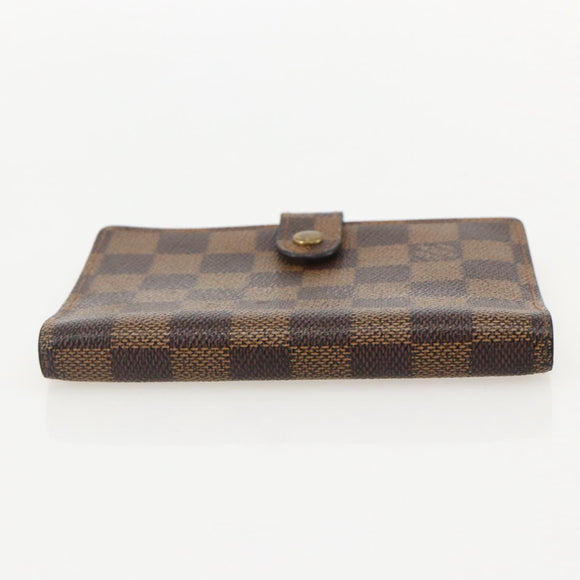 LOUIS VUITTON Damier Ebene Agenda PM Day Planner Cover R20700 LV Auth yk20291