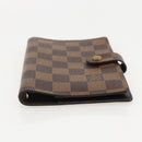 LOUIS VUITTON Damier Ebene Agenda PM Day Planner Cover R20700 LV Auth yk20291-6
