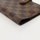 LOUIS VUITTON Damier Ebene Agenda PM Day Planner Cover R20700 LV Auth yk20291-14