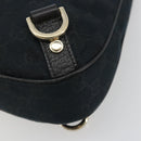 GUCCI Abbey GG Canvas Shoulder Bag Black Gold 130738 Auth yk20293SAV-8