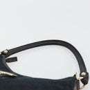 GUCCI Abbey GG Canvas Shoulder Bag Black Gold 130738 Auth yk20293SAV-14