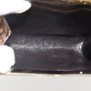 Christian Dior Trotter Canvas Pouch Brown Gold Auth yk20295A-10