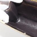 Christian Dior Trotter Canvas Pouch Brown Gold Auth yk20295A-12