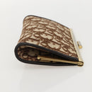 Christian Dior Trotter Canvas Pouch Brown Gold Auth yk20295A-4