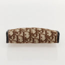 Christian Dior Trotter Canvas Pouch Brown Gold Auth yk20295A-6