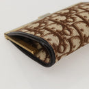Christian Dior Trotter Canvas Pouch Brown Gold Auth yk20295A-8
