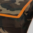 Christian Dior Camouflage Tote Bag Canvas Khaki Gold Auth yk20296-12