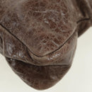 BALENCIAGA The First Hand Bag Leather 2way Brown 103208 Auth yk20301SAM-18
