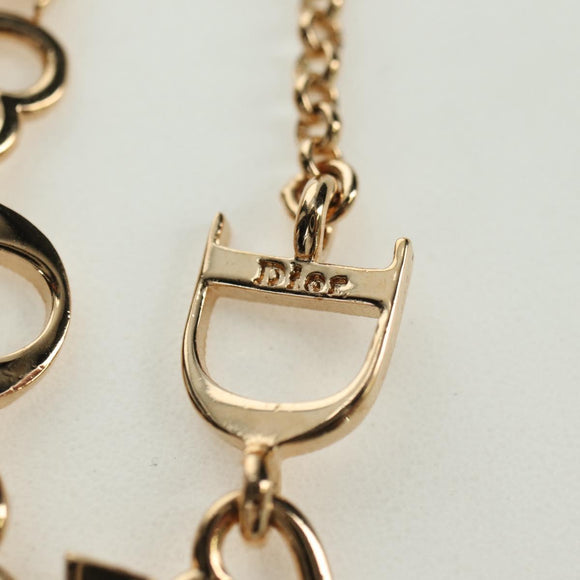 Christian Dior Necklace metal Gold Tone Auth yk20312M