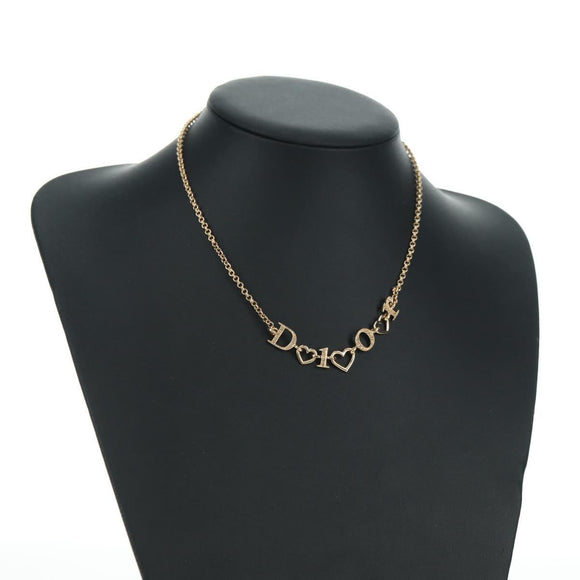 Christian Dior Necklace metal Gold Tone Auth yk20312M