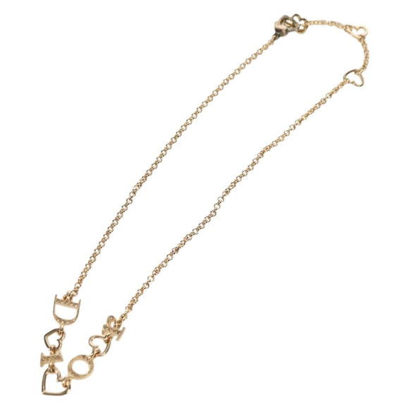 Christian Dior Necklace metal Gold Tone Auth yk20312M