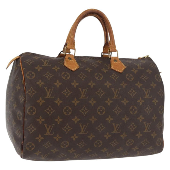 LOUIS VUITTON Monogram Speedy 35 Hand Bag M41524 LV Auth yk20313