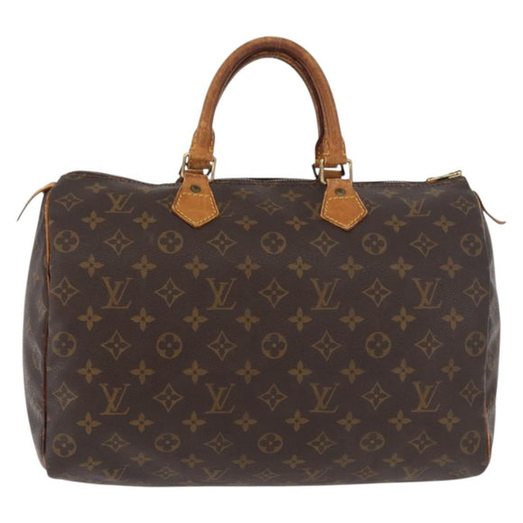 LOUIS VUITTON Monogram Speedy 35 Hand Bag M41524 LV Auth yk20313