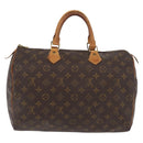 LOUIS VUITTON Monogram Speedy 35 Hand Bag M41524 LV Auth yk20313-2