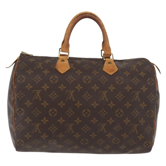 LOUIS VUITTON Monogram Speedy 35 Hand Bag M41524 LV Auth yk20313