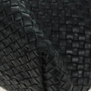 BOTTEGA VENETA INTRECCIATO Cabas MM Hand Bag Leather Black Auth yk20314SAV-14