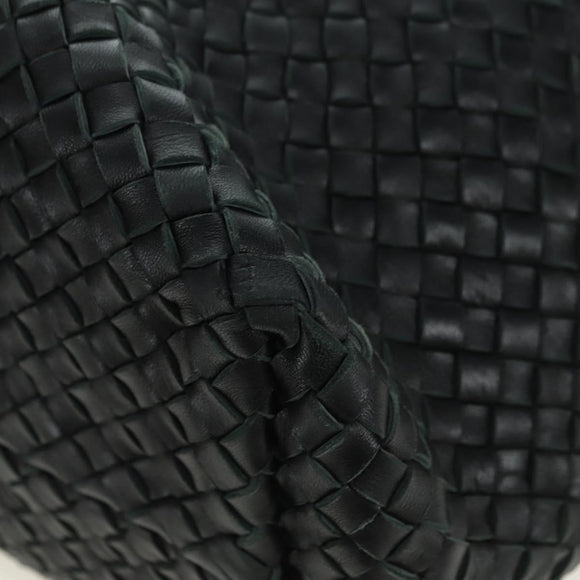 BOTTEGA VENETA INTRECCIATO Cabas MM Hand Bag Leather Black Auth yk20314SAV