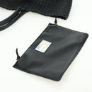 BOTTEGA VENETA INTRECCIATO Cabas MM Hand Bag Leather Black Auth yk20314SAV-17