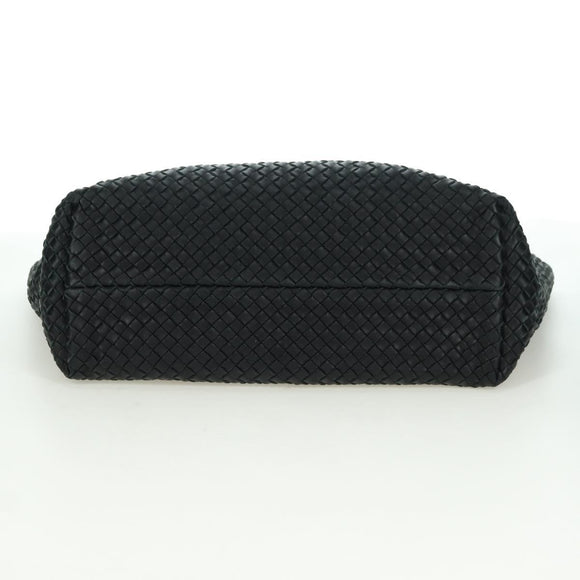 BOTTEGA VENETA INTRECCIATO Cabas MM Hand Bag Leather Black Auth yk20314SAV