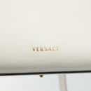 VERSACE Hand Bag Leather 2way White Gold Auth yk20316A-18