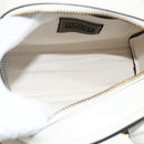 VERSACE Hand Bag Leather 2way White Gold Auth yk20316A-12
