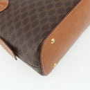 CELINE Macadam Canvas Hand Bag PVC Leather 2way Brown Gold Auth yk20319A-18