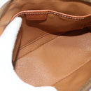CELINE Macadam Canvas Hand Bag PVC Leather 2way Brown Gold Auth yk20319A-11