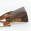 CELINE Macadam Canvas Hand Bag PVC Leather 2way Brown Gold Auth yk20319A-3