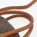 CELINE Macadam Canvas Hand Bag PVC Leather 2way Brown Gold Auth yk20319A-8