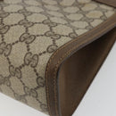 GUCCI GG Supreme Web Sherry Line Bag PVC Beige Gold 89 01 033 Auth yk20320-7