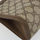 GUCCI GG Supreme Web Sherry Line Bag PVC Beige Gold 89 01 033 Auth yk20320-14