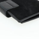 FENDI Day Planner Cover Suede Black Gold Auth yk20321-16